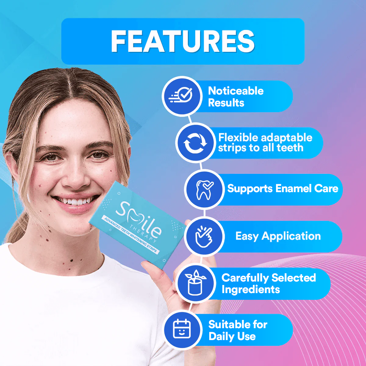 Teeth Cleaning & Whitening Strips (14 Treatments) TT1