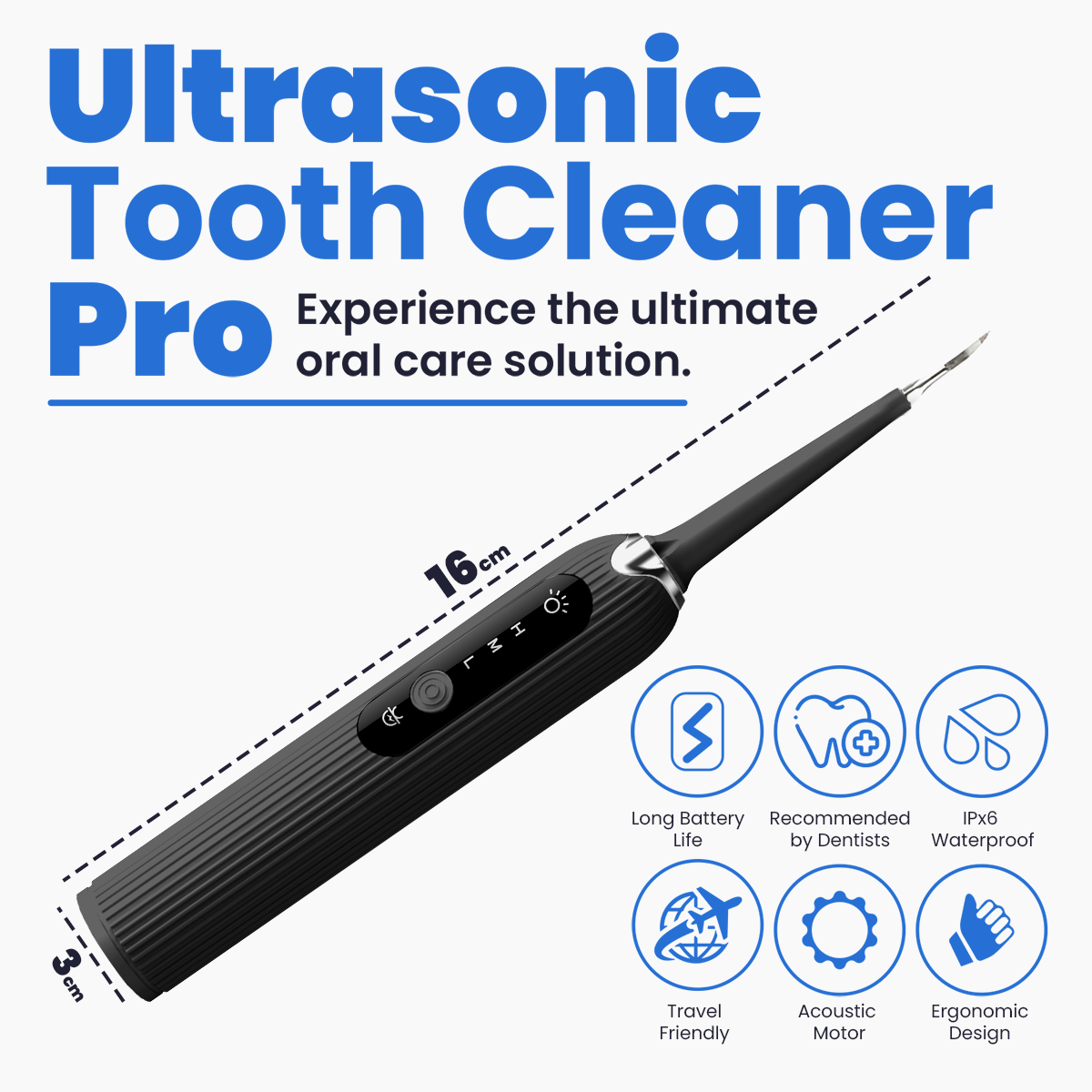 Ultrasonic Tooth Cleaner Pro TT1