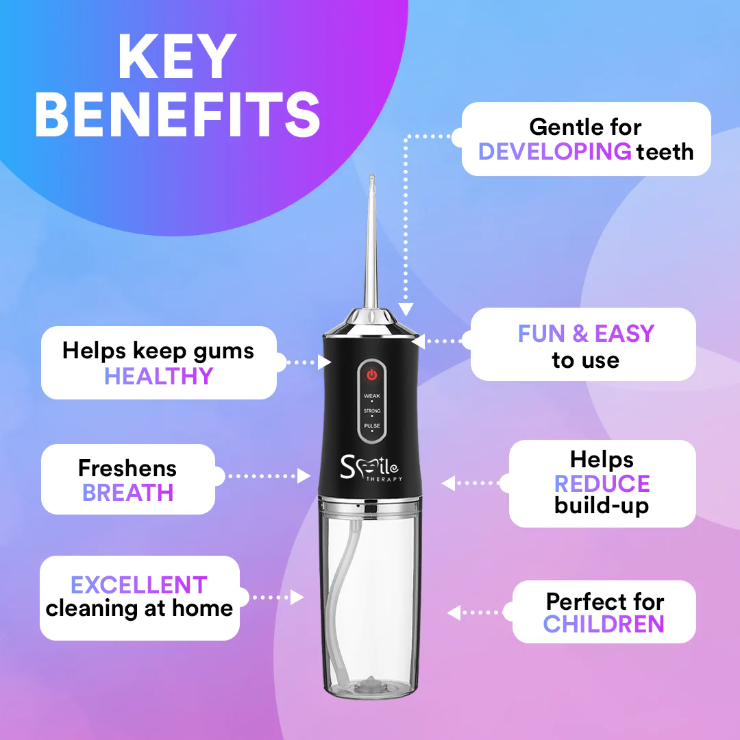 Kids Sonic Water Flosser 4-In-1