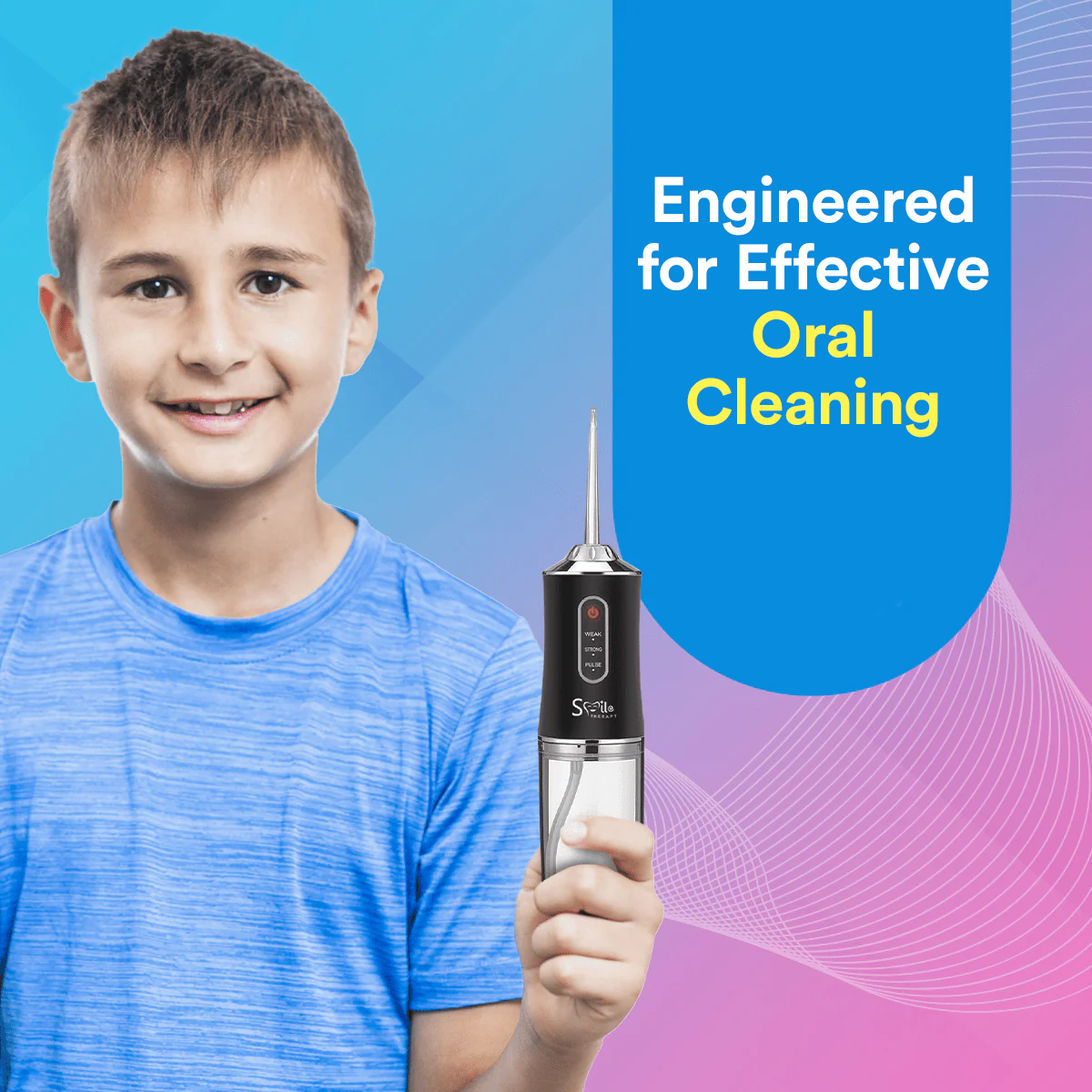 Kids Sonic Water Flosser 4-In-1