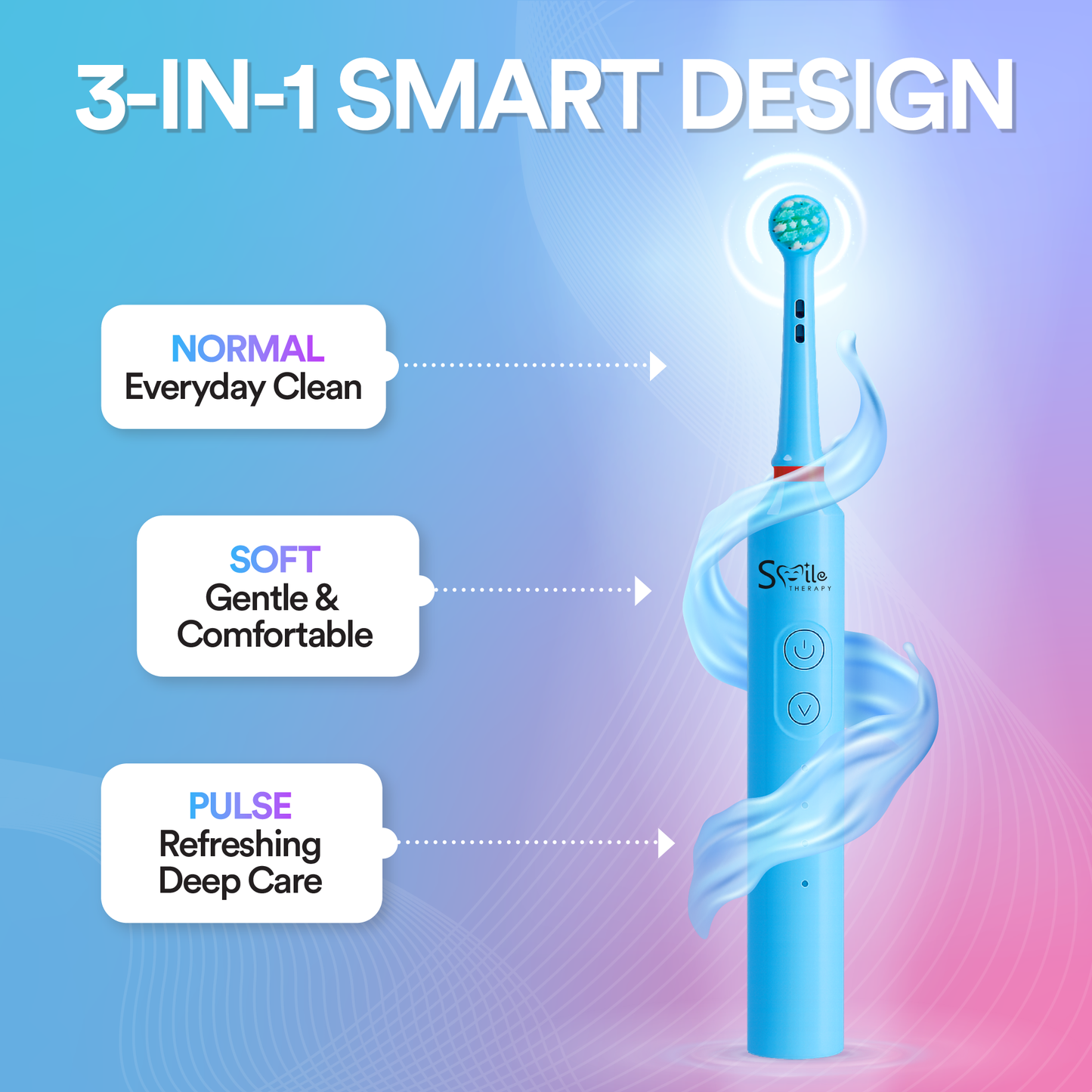 Oscillating 3-in-1 Kids electric toothbrush